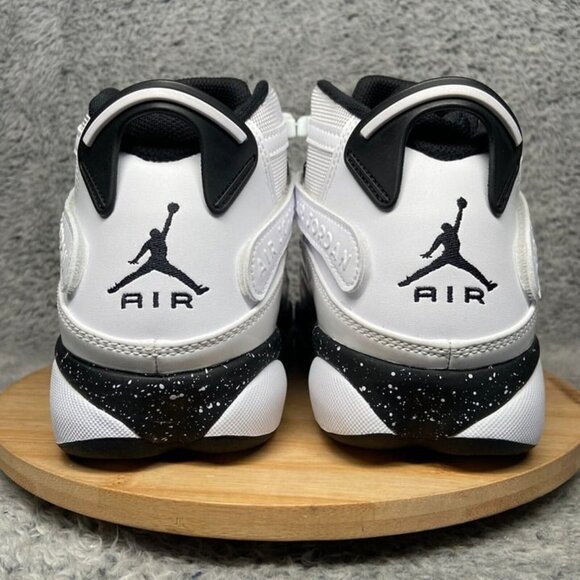 Air Jordan 6 Rings 'Reverse Oreos' Size 10 Men White Black 322992-111 - Picture 6 of 9